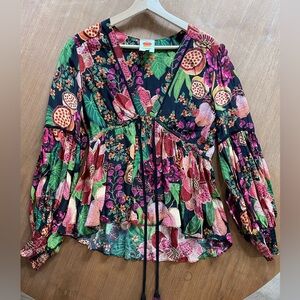 Farm Rio blouse. MEDIUM